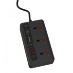 Porodo 4 USB port + 1QC  with 3 Universal Power Sockets